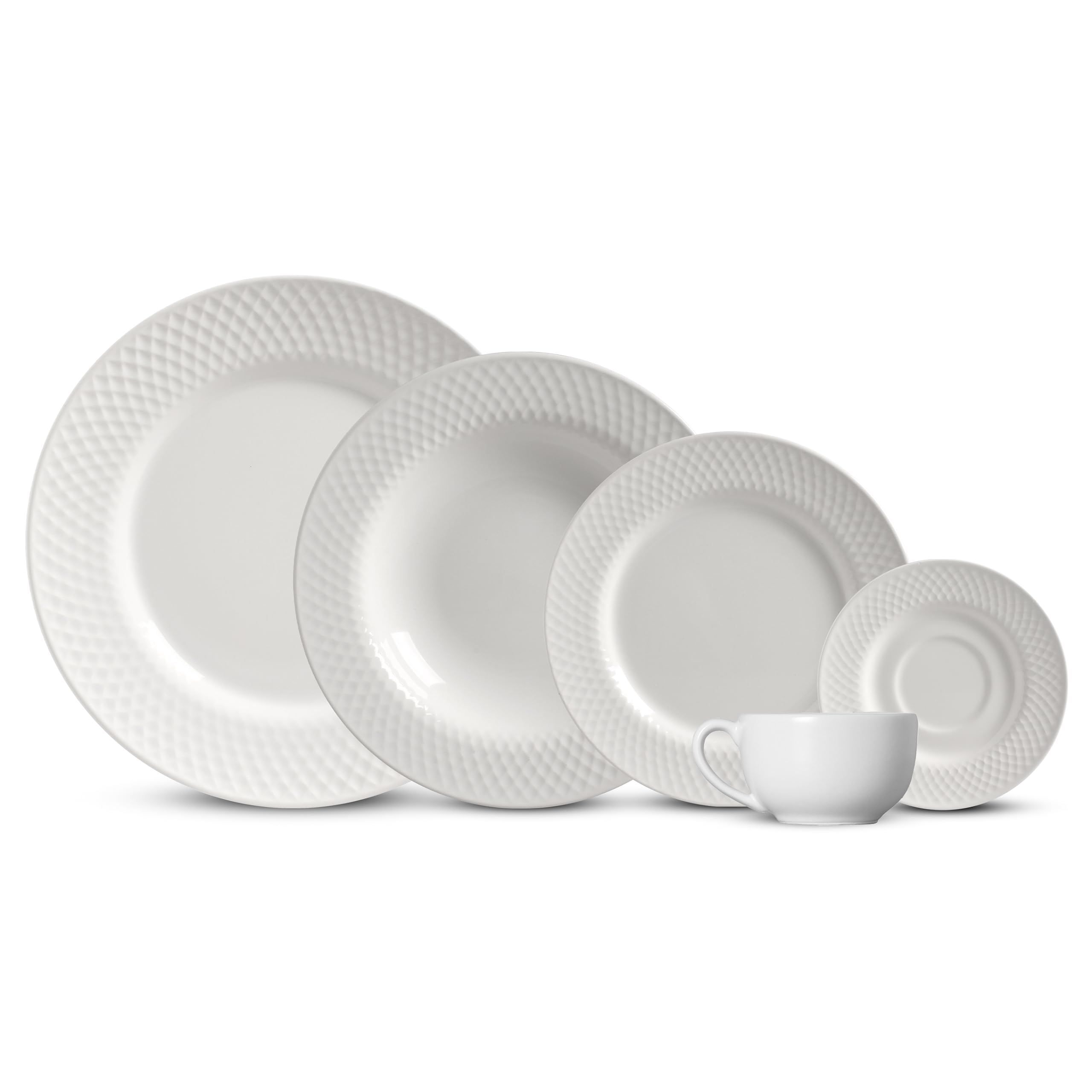 Aparelho de Jantar Alleanza 20 pçs Split White | Amazon.com.br